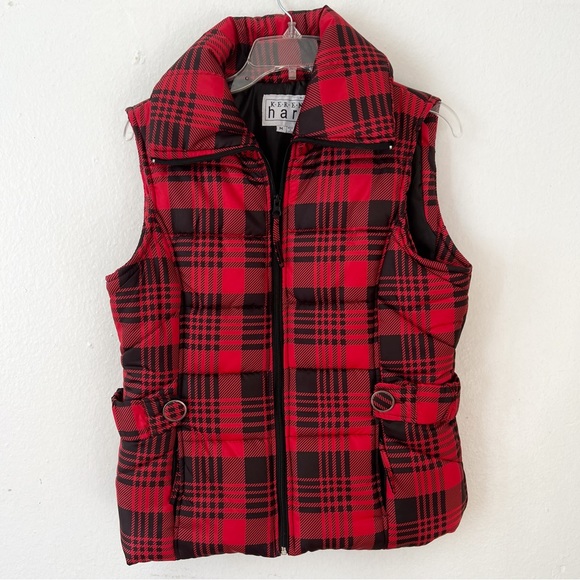 KEREN hart Jackets & Blazers - Keren Hart Buffalo Plaid Puffer Vest